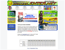 Tablet Screenshot of domains.enter.net